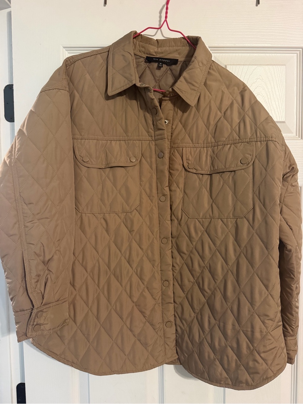 Blu Pepper Quilted Utility Shacket